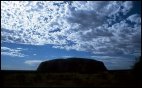Clouds over Uluru