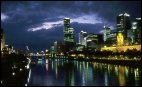 Skyline from Princess bridge at night